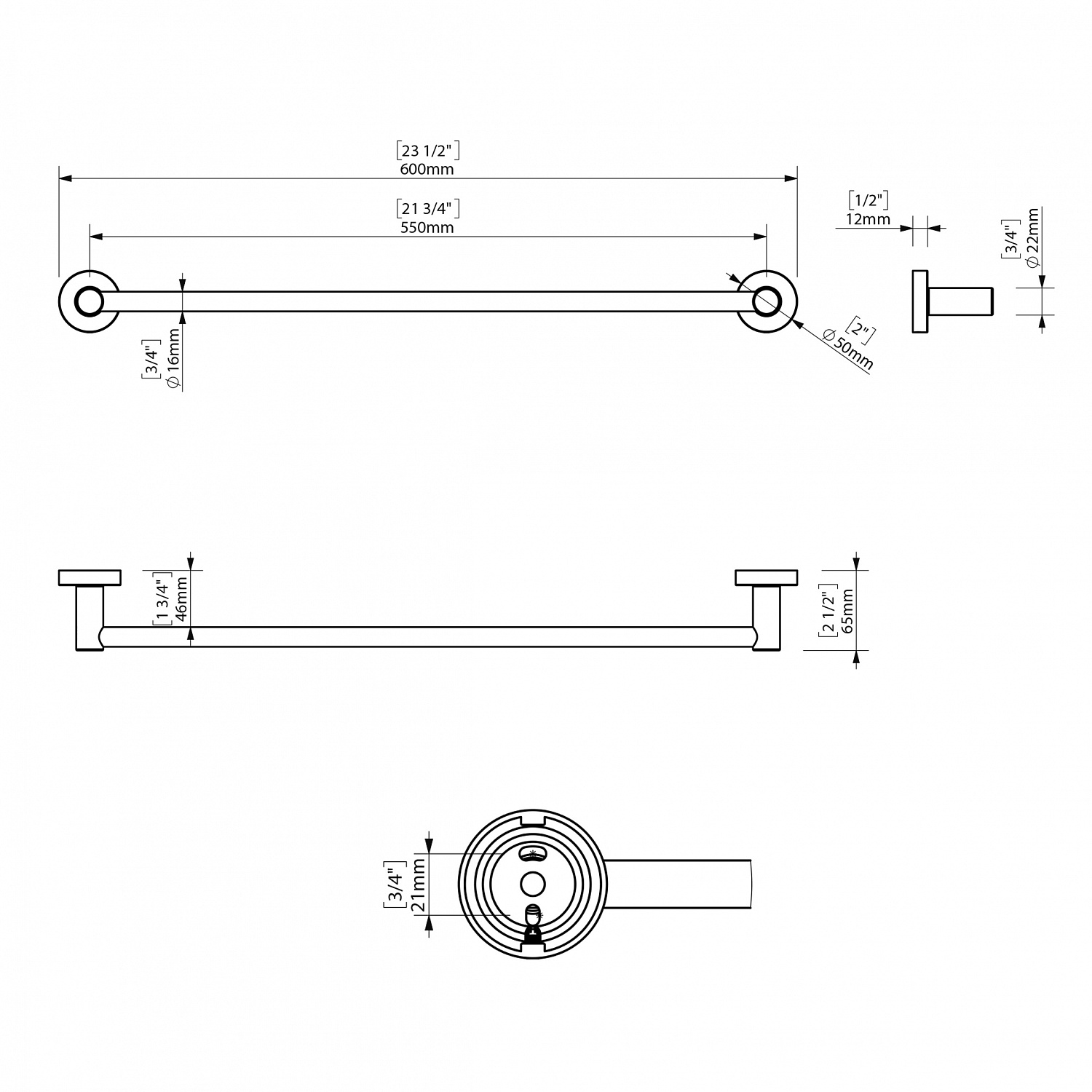 Набір аксесуарів для ванної  SONIA ASTRAL KIT BLACK ( 6 предметів) 185214