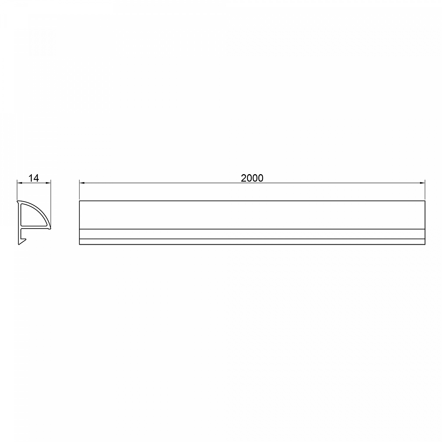 Декоративна планка для піддона та ванни Qtap Water cover WHI60201401