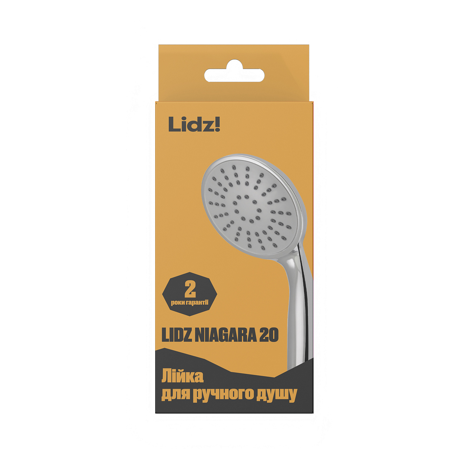 Лійка для ручного душу Лейки Lidz Niagara 20 80 мм округла LDNIA20CRM35448 Chrome