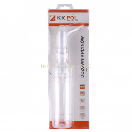 Рідини дозатор 0,5л, K.K.POL, DP0/600, ф21мм, білий  (DPB/600)