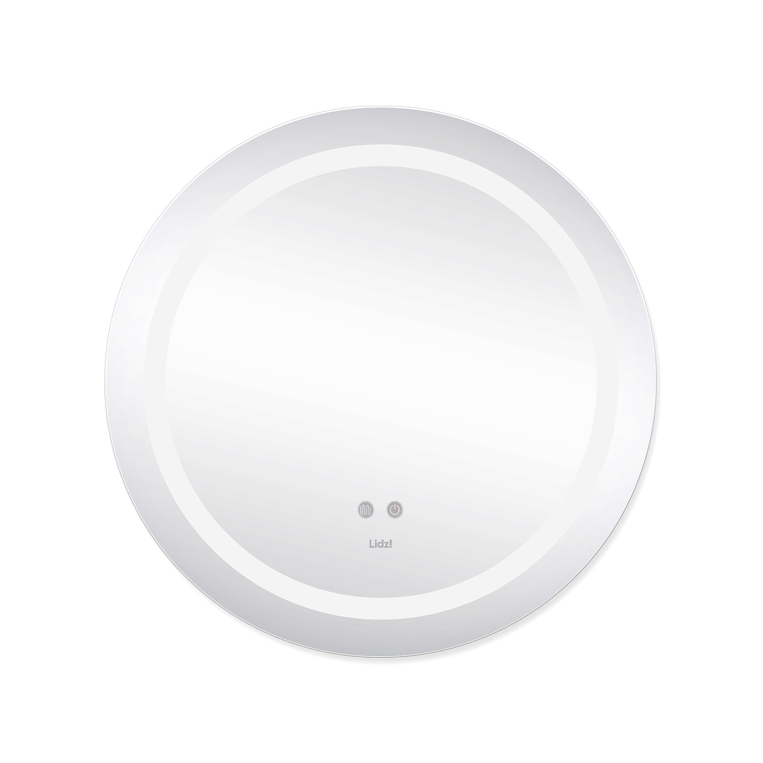 Дзеркало Lidz Aria R600 з LED-підсвічуванням Touch, з антизапотіванням, з димером, рег. яскравості LD78LR600