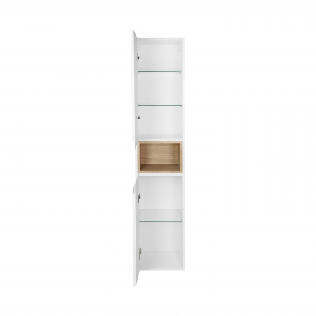 Пенал підвісний Qtap Robin 350х1650х316 White/Whitish oak QT1376PN1651LWWO