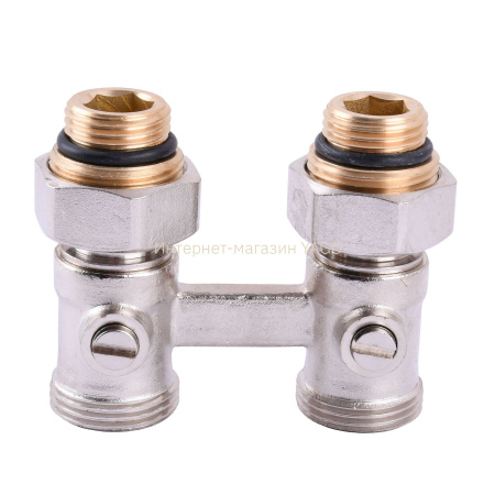 Вузол нижнього підключення панельного радіатора SOLOMON NV 5103 прямий кульовий 3/4″ в інтернет-магазині Yago