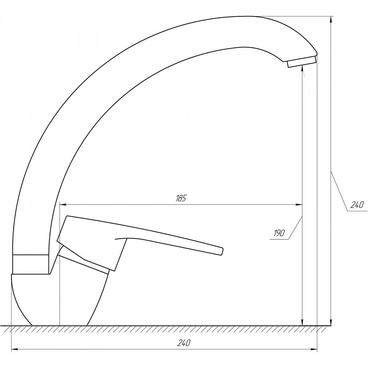 Змішувач для кухні DOMINO SIRIUS DSV-103S