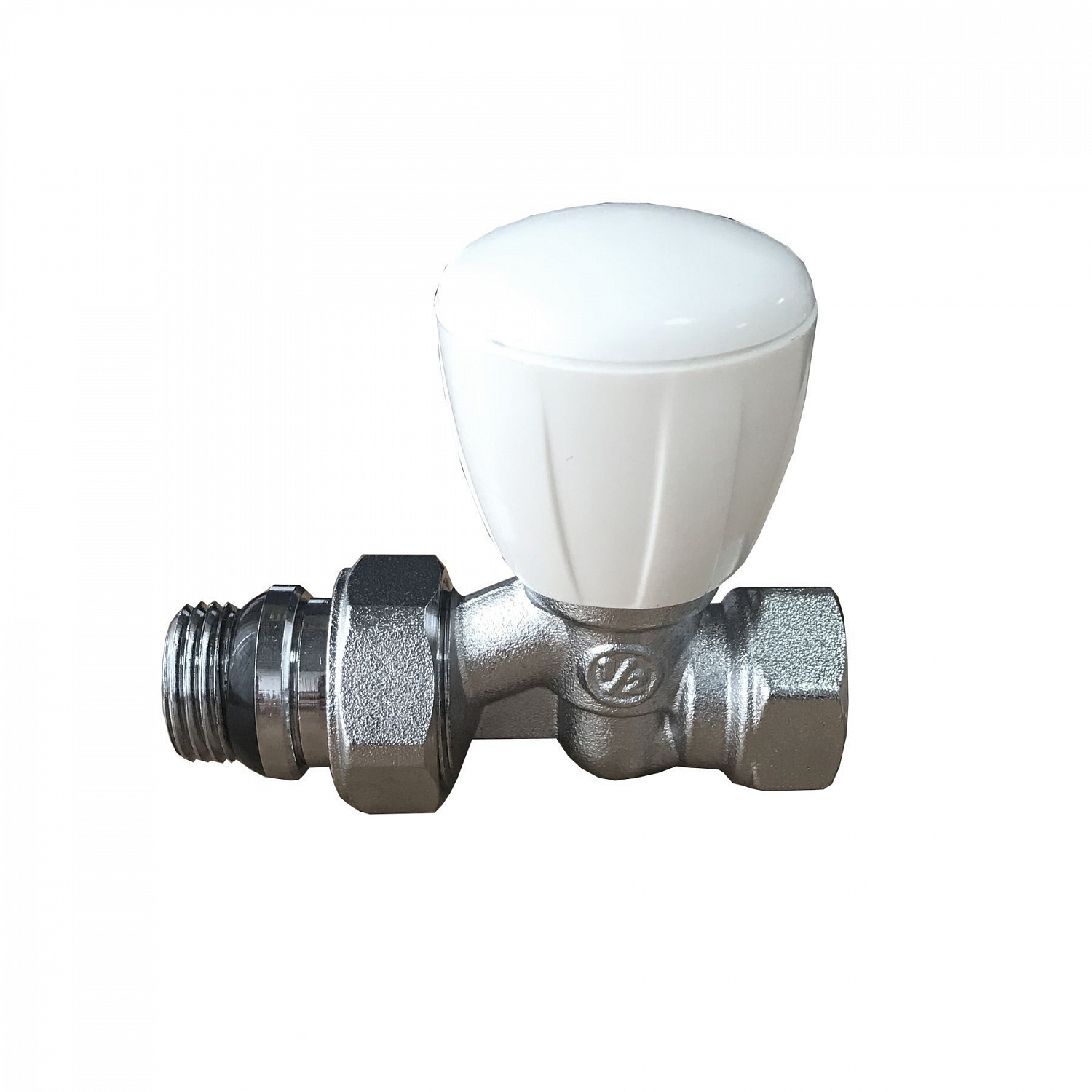 Кран радіаторний прямий SOLOMON 1/2″ з гумовим ущільнювачем 161404 верх в інтернет-магазині Yago