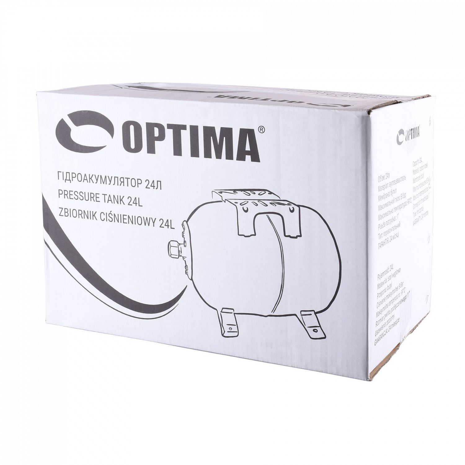 Гідроакумулятор 24л OPTIMA в інтернет-магазині Yago
