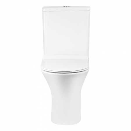 Унітаз-компакт Qtap Virgo безобідковий з сидінням Soft-close QT18222169ARW
