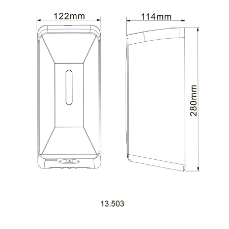 Дозатор сенсорний для антисептика HOTEC 13.503 ABS White