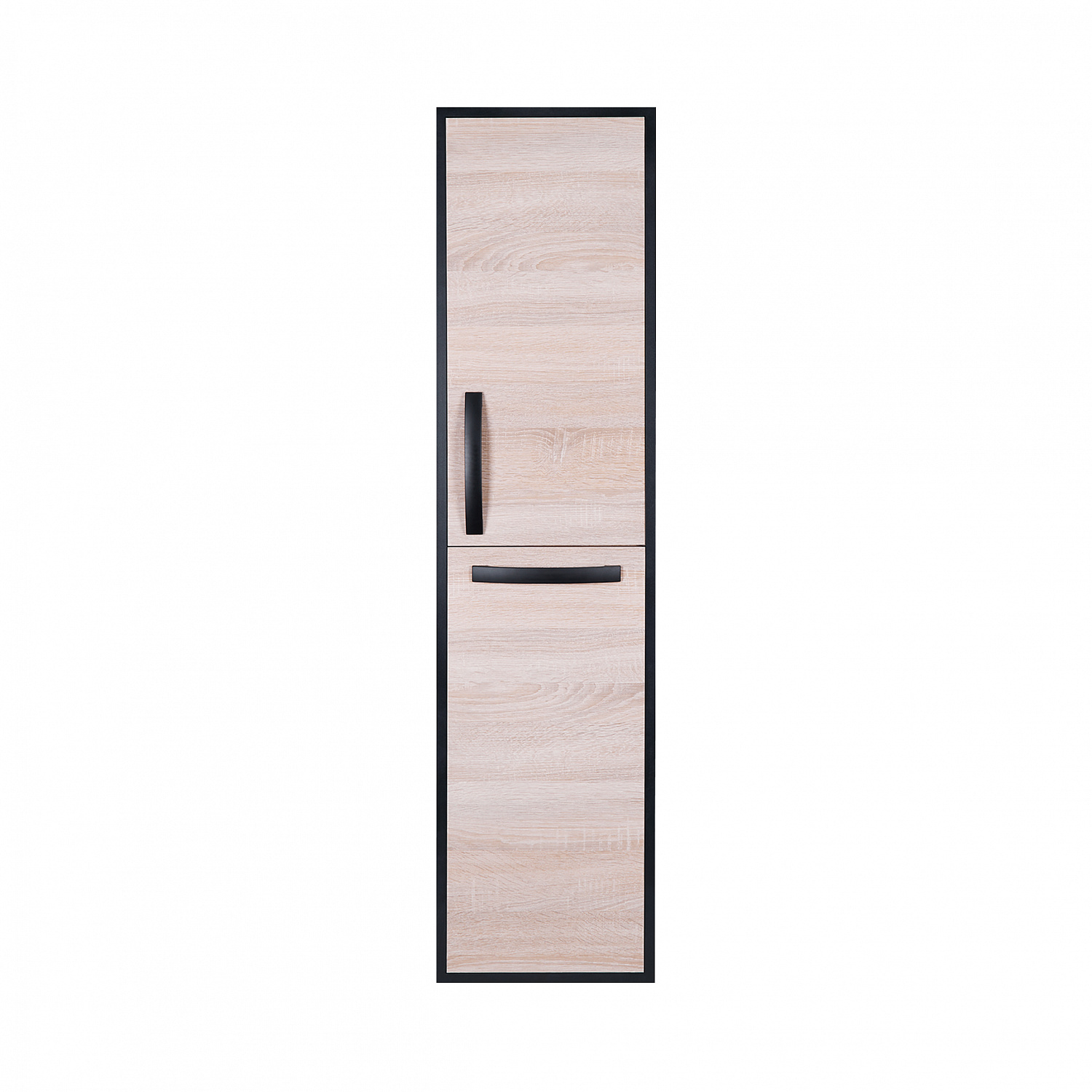 Пенал підвісний Qtap Taurus 350х1450х300 Whitish oak з кошиком для білизни QT2476PP1451KRWO
