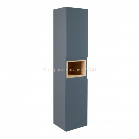 Пенал підвісний Qtap Robin N 350х1650х316 Graphite/Whitish oak QT1376PP16520RGWO