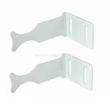 Комплект кронштейнів радіатора CRISTAL NS-1014 (NR-1012W) кутовий білий 100x77x47мм (пар.2шт.) в інтернет-магазині Yago