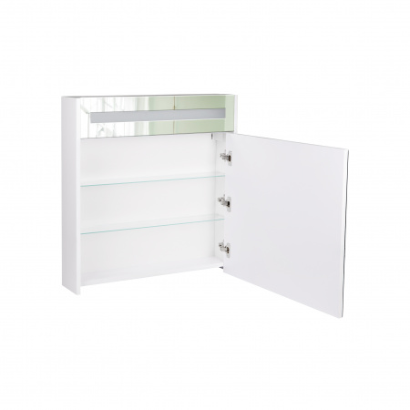 Дзеркальна шафа підвісна Qtap Robin 700х730х145 White з LED-підсвічуванням QT1377ZP7001W