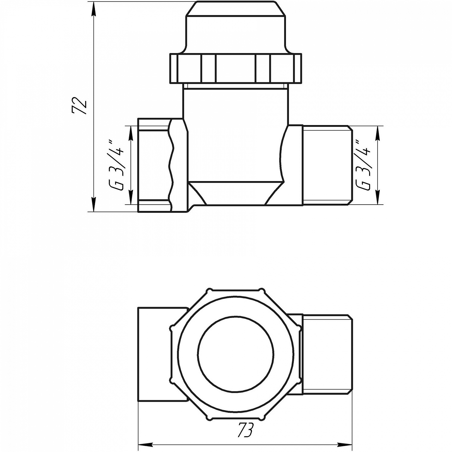 Фільтр грубого очищення SOLOMON 3/4″ ЗВ нікель з відстійником (8015) TD1053 в інтернет-магазині Yago
