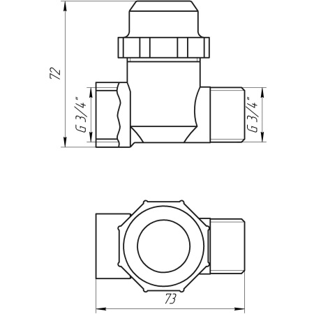 Фільтр грубого очищення SOLOMON 3/4″ ЗВ нікель з відстійником (8015) TD1053 в інтернет-магазині Yago
