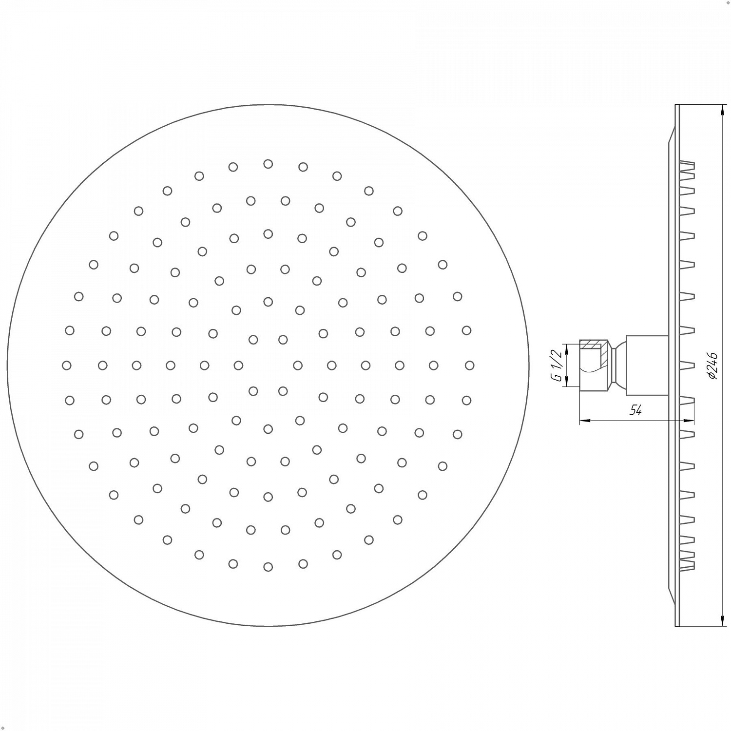 Душова лійка Globus Lux ST-0250-R