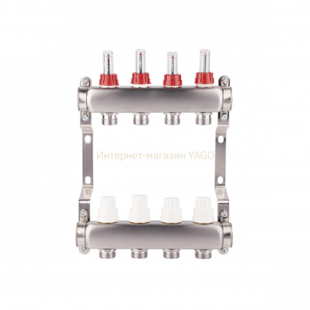 Колектор з витратомірами SD Plus 1" 8 виходів SD0048