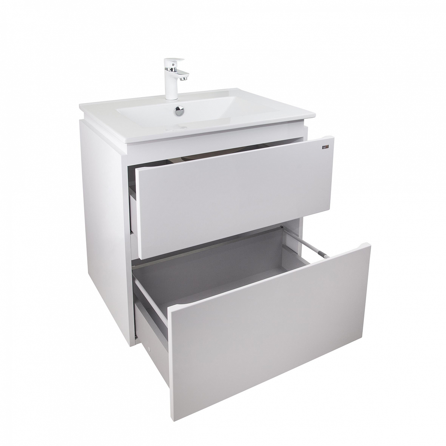 Комплект Qtap Albatross 605х725х460 White тумба підвісна +  раковина урізна QT0172TP600D3060CW