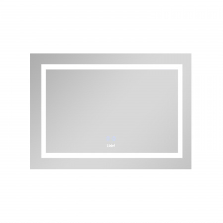Дзеркало Lidz Kubis 800х600 з LED-підсвічуванням Touch, з антизапотіванням, з димером, рег. яскравості LD78LF9047400