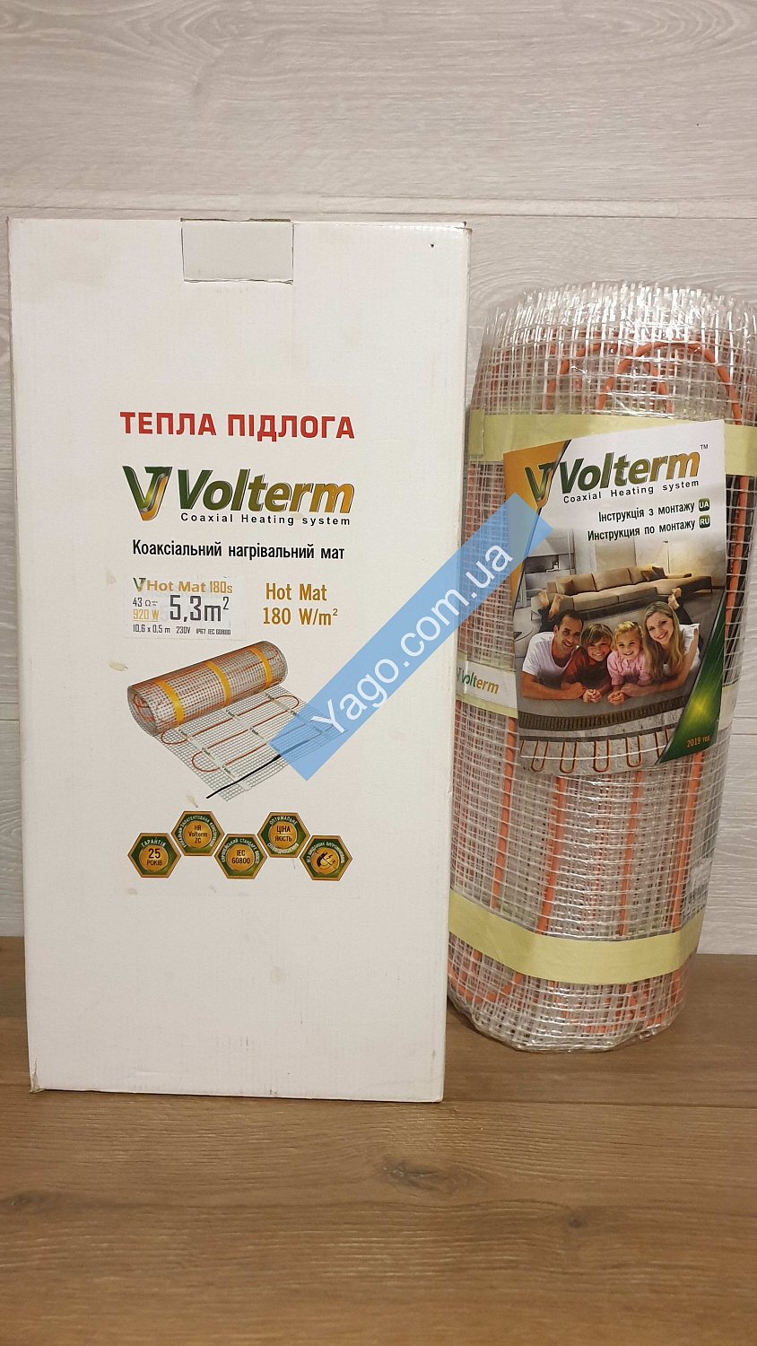 Нагрівальний мат Volterm -5,3 m²/920W